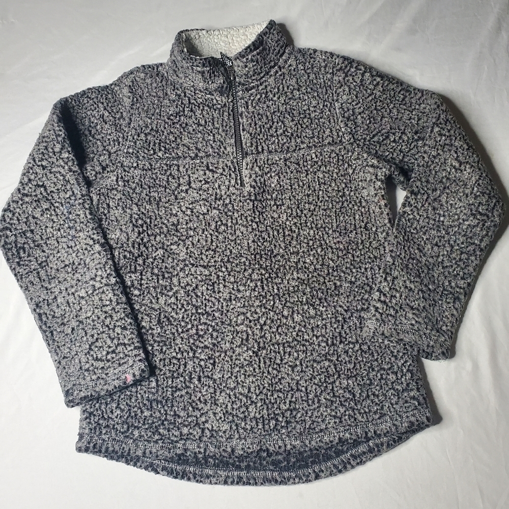 5/$25 Girls Large 10/12 Sherpa Jacket Grey
